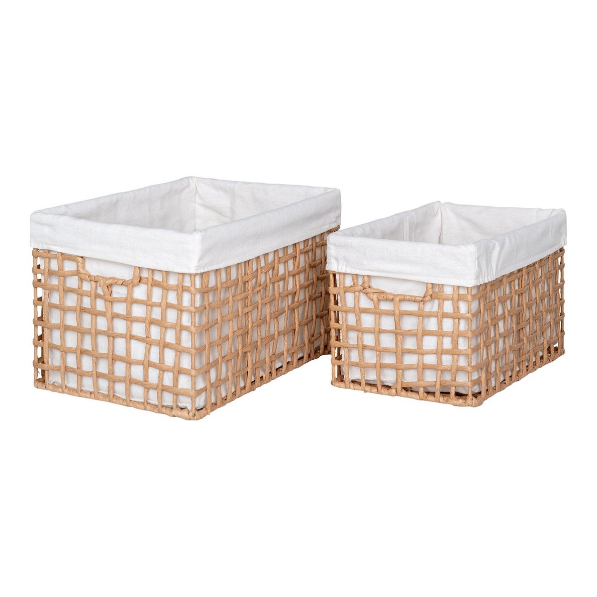 KantoormeubelenPlus Bustelo Basket - Mand, papier, naturel, set van 2