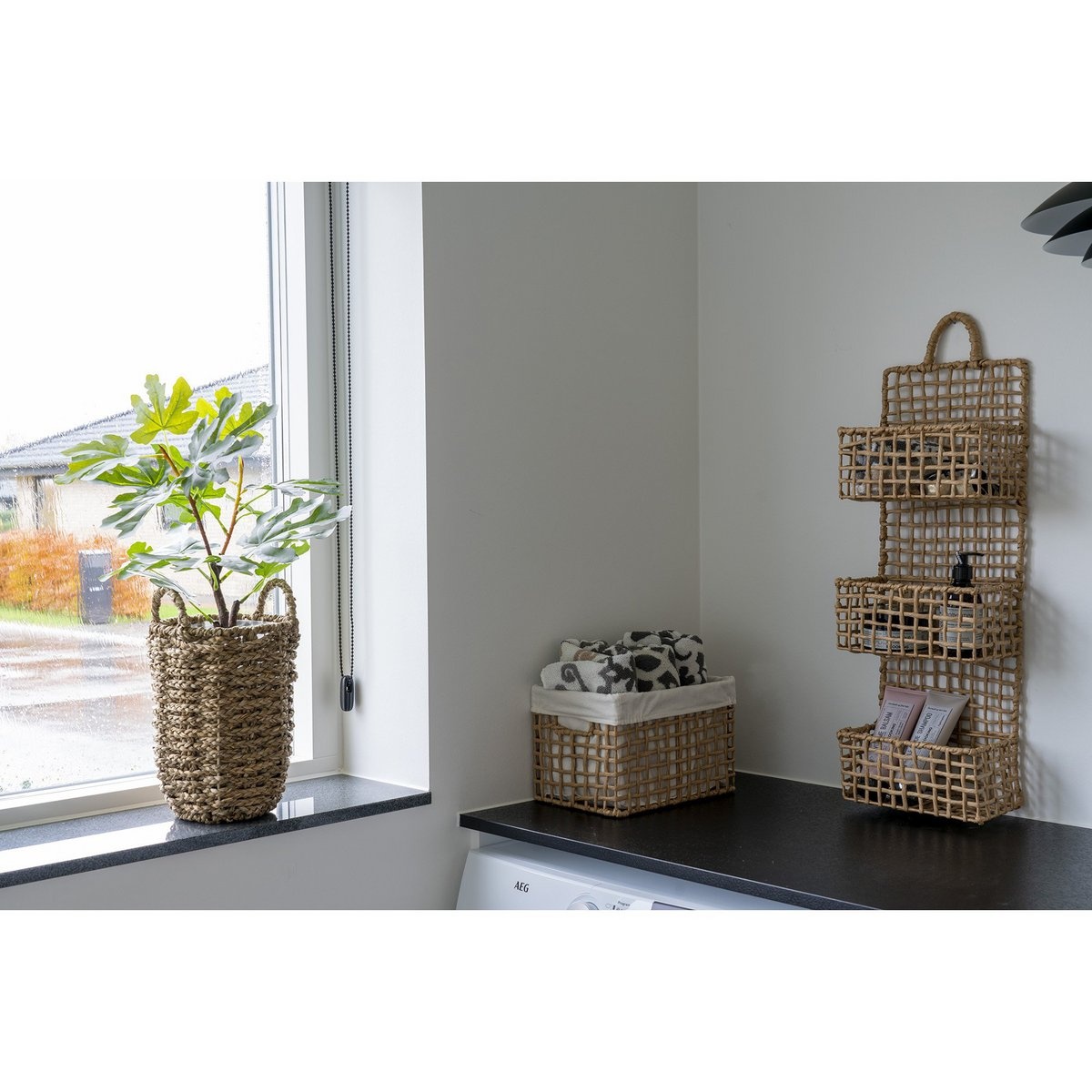 KantoormeubelenPlus Bustelo Basket - Mand, papier, naturel, set van 2