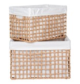 KantoormeubelenPlus Bustelo Basket - Mand, papier, naturel, set van 2