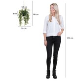 KantoormeubelenPlus Ficus Kunst Hangplant in Pot - H46 x Ø20 cm - Groen