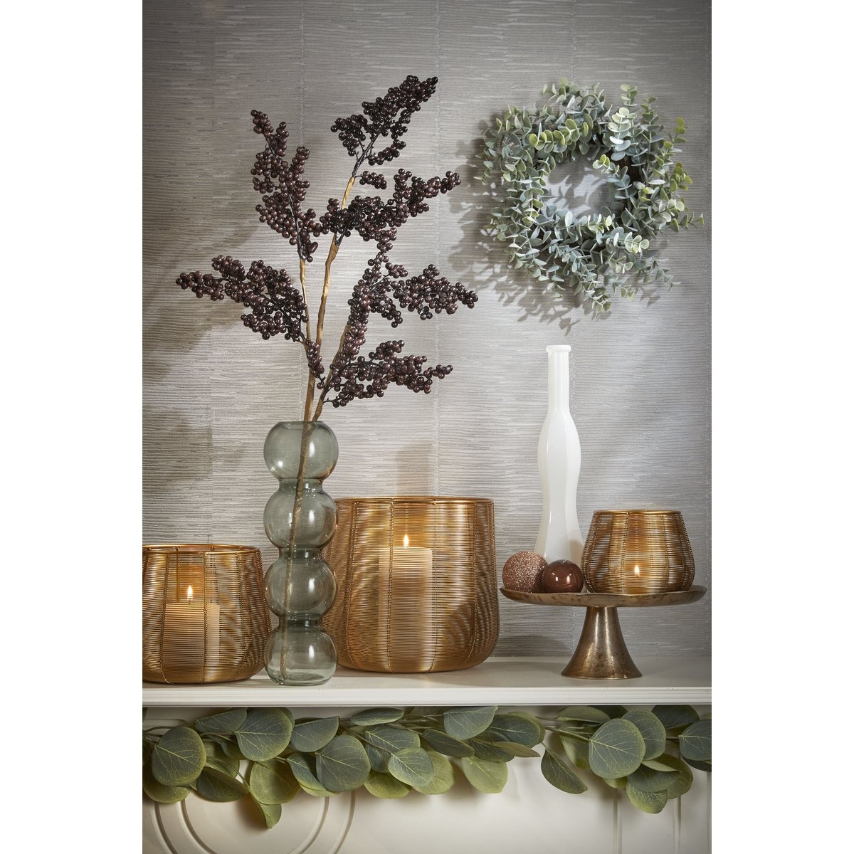 KantoormeubelenPlus Eucalyptus Kunstslinger - L180 cm - Groen