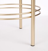 KantoormeubelenPlus Sverre Bloempot op Standaard - H81 x Ø27 cm - Zwart, Goud