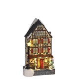 KantoormeubelenPlus LuVille Kerstdorp Miniatuur Duitse Bar - L11 x B8,5 x H19 cm