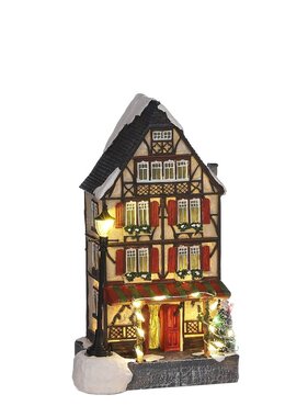 KantoormeubelenPlus LuVille Kerstdorp Miniatuur Duitse Bar - L11 x B8,5 x H19 cm
