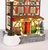KantoormeubelenPlus LuVille Kerstdorp Miniatuur Duitse Bar - L11 x B8,5 x H19 cm