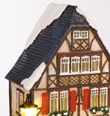 KantoormeubelenPlus LuVille Kerstdorp Miniatuur Duitse Bar - L11 x B8,5 x H19 cm