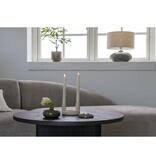 Theelichthouder - Theelichthouder, keramiek, groen, rond, ø10x2,5 cm