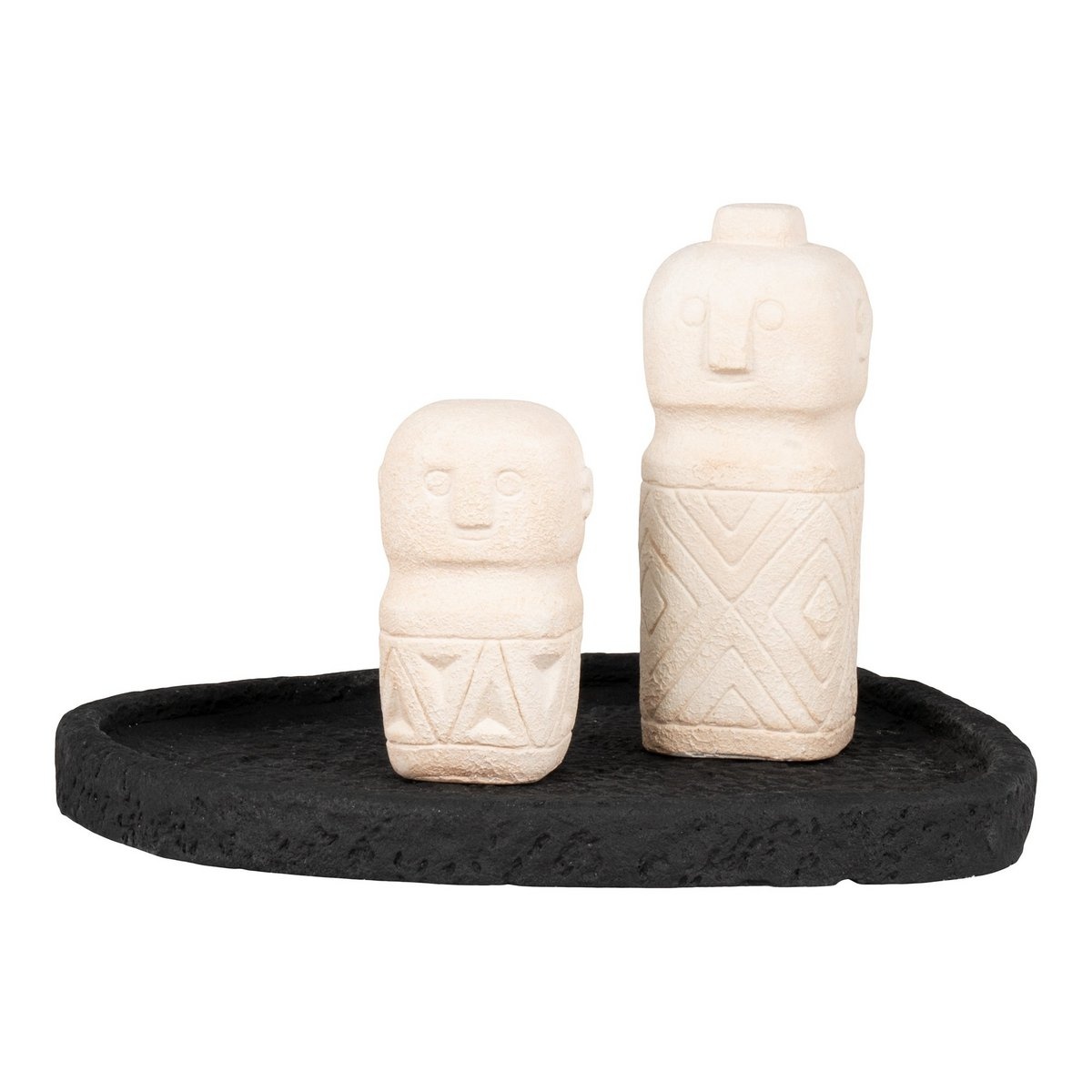 KantoormeubelenPlus Dienblad - Dienblad in cement, zwart, 26,5x26x2 cm