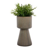 KantoormeubelenPlus Bloempot - Bloempot in keramiek, bruin/blauw, Ø15x29 cm