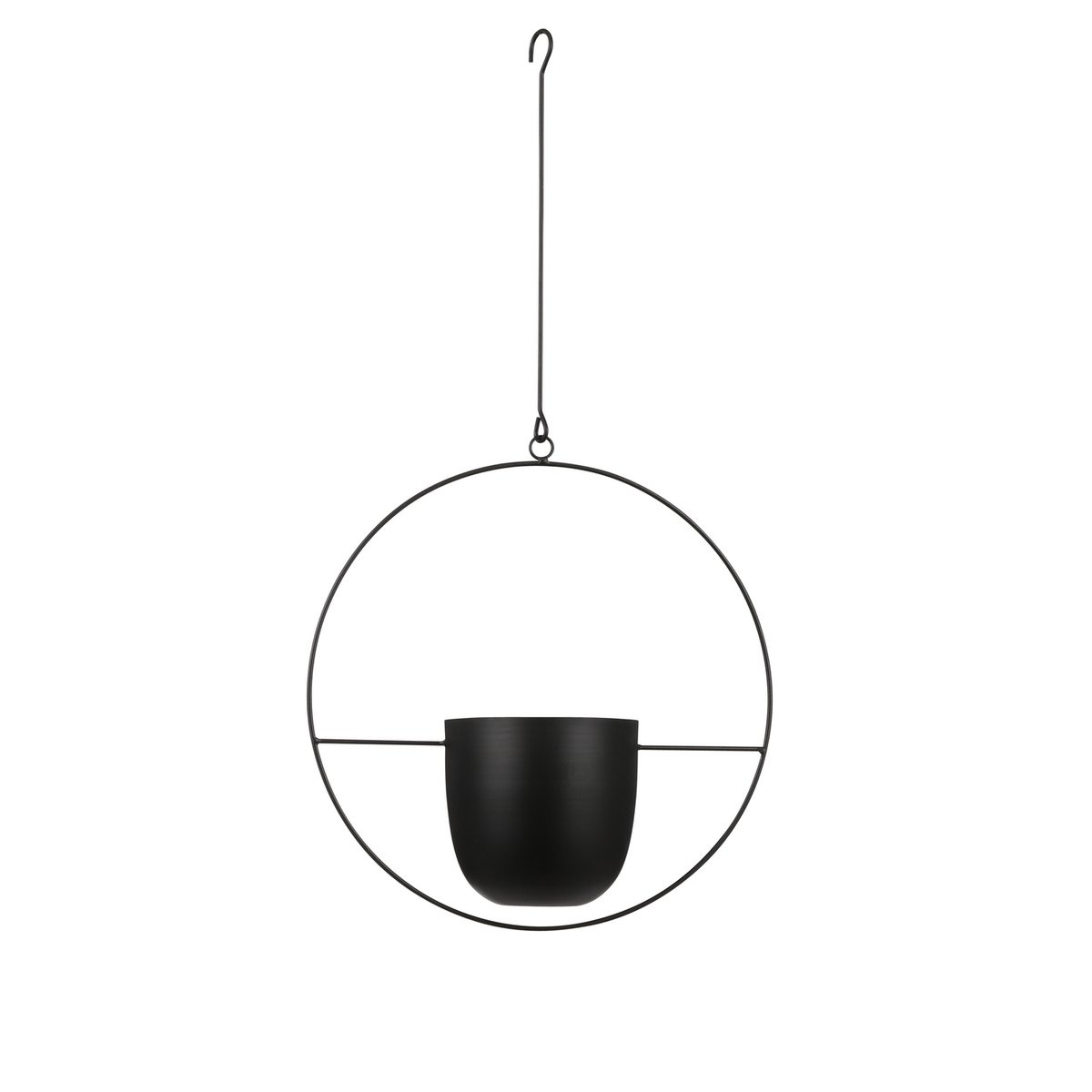 KantoormeubelenPlus Dexter bloempot Hangend - L34 x B14 x H65 cm - Zwart