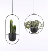 KantoormeubelenPlus Dexter bloempot Hangend - L34 x B14 x H65 cm - Zwart