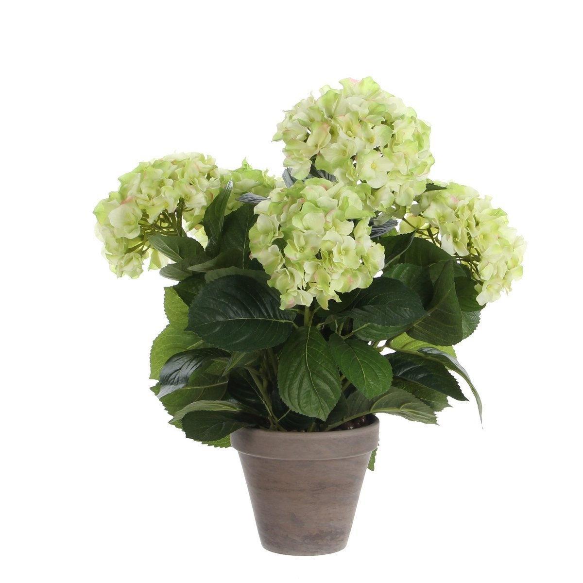 KantoormeubelenPlus Hortensia Kunstplant in Bloempot Stan - H45 x Ø45 cm - Groen