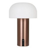 KantoormeubelenPlus Soham LED Lamp - Lamp, oplaadbaar, wit/koper