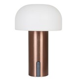 KantoormeubelenPlus Soham LED Lamp - Lamp, oplaadbaar, wit/koper