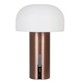 KantoormeubelenPlus Soham LED Lamp - Lamp, oplaadbaar, wit/koper
