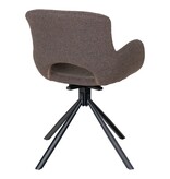 KantoormeubelenPlus Amorim Eetkamerstoel - Eetkamerstoel, in bouclé-paddenstoel met draaiknop