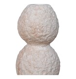 Kaarsenhouder - Kaarsenhouder, cement, naturel, set van 2