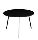 KantoormeubelenPlus Seatle Bijzettafel voor Buiten - H38 x Ø58 cm - Metaal - Zwart