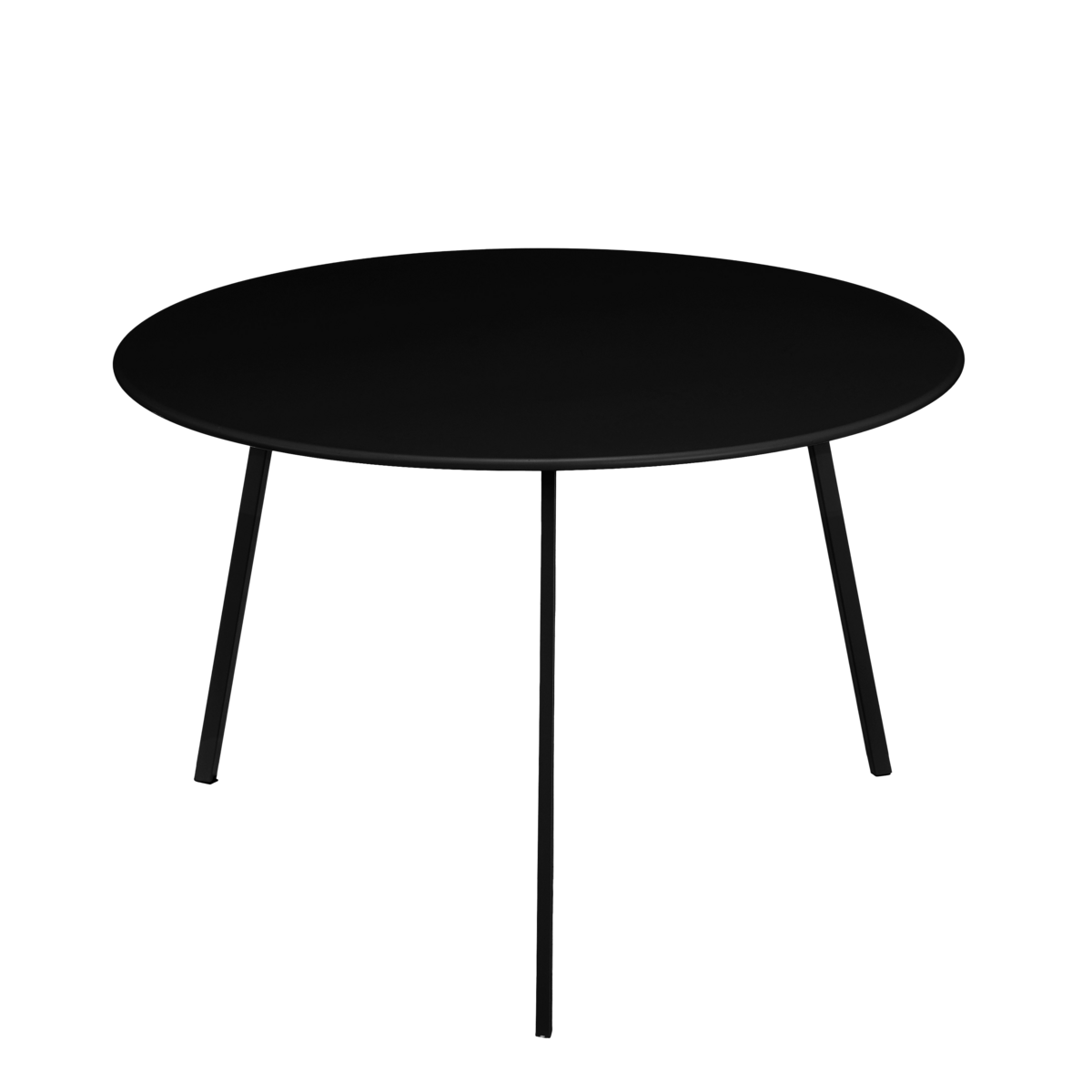 KantoormeubelenPlus Seatle Bijzettafel voor Buiten - H38 x Ø58 cm - Metaal - Zwart