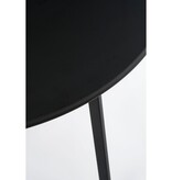 KantoormeubelenPlus Seatle Bijzettafel voor Buiten - H38 x Ø58 cm - Metaal - Zwart
