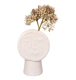 Vaas - Vaas, keramiek, beige, 12x7,5x17,5 cm