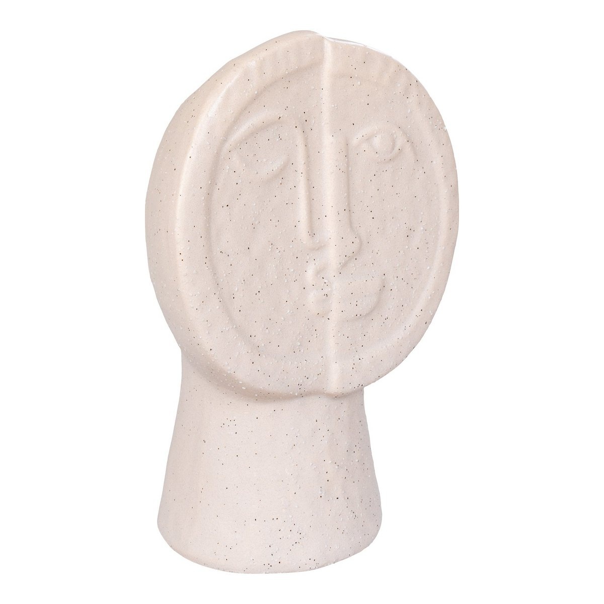 Vaas - Vaas, keramiek, beige, 12x7,5x17,5 cm
