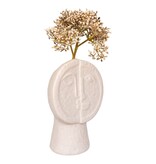Vaas - Vaas, keramiek, beige, 12x7,5x17,5 cm