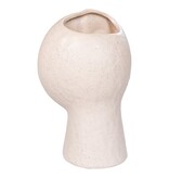 Vaas - Vaas, keramiek, beige, 12x7,5x17,5 cm