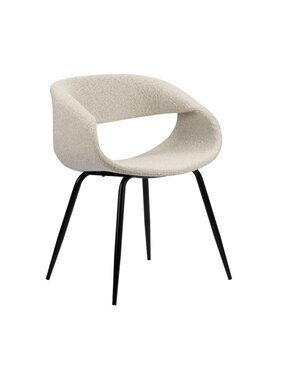 KantoormeubelenPlus Whale Stoel Witte Parel (Set van 2)