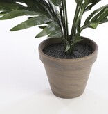 KantoormeubelenPlus Areca Palm Kunstplant in Bloempot Stan - H45 x Ø60 cm - Groen