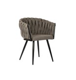 Wave stoel taupe (Set van 2)