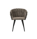 Wave stoel taupe (Set van 2)