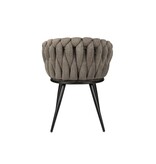 Wave stoel taupe (Set van 2)