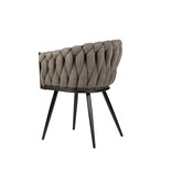 Wave stoel taupe (Set van 2)