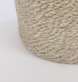 KantoormeubelenPlus Atlantic Mand voor Planten - H20 x Ø20 cm - Jute - Crème