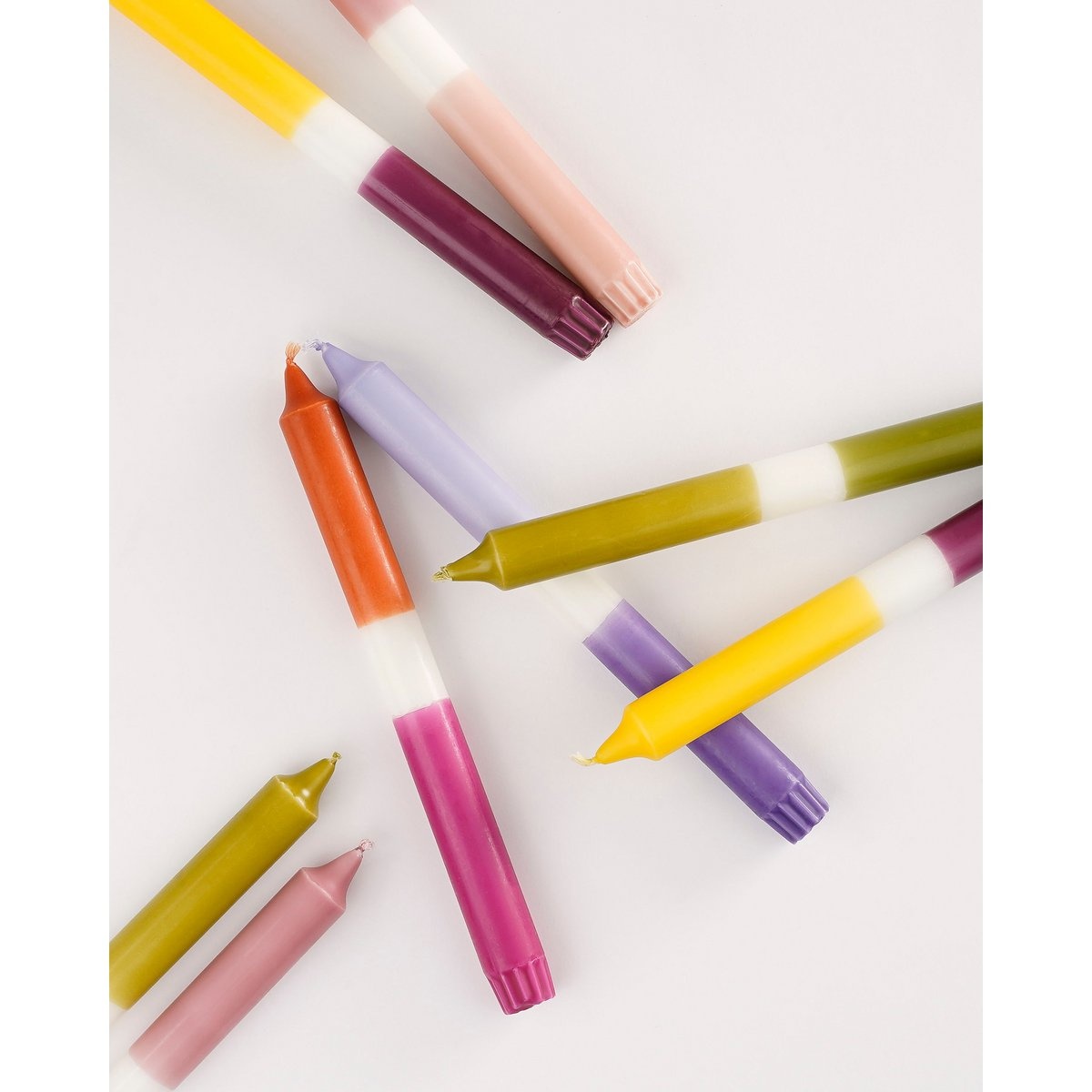 KantoormeubelenPlus Dip-dye Dinerkaars - Set van 2 - H25 cm - Oranje