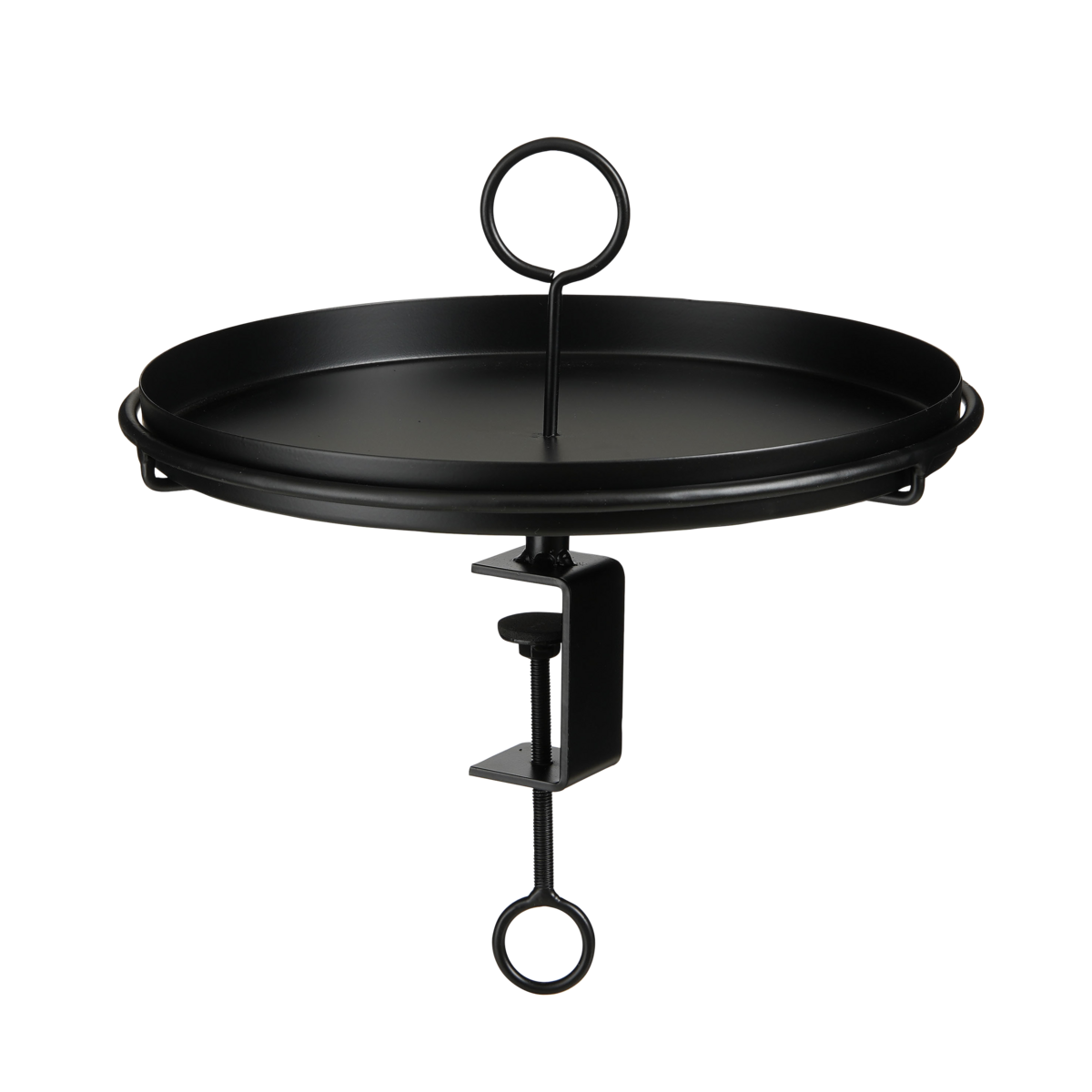 Aston Dienblad met Klem - H30 x Ø30,5 cm - Metaal - Zwart