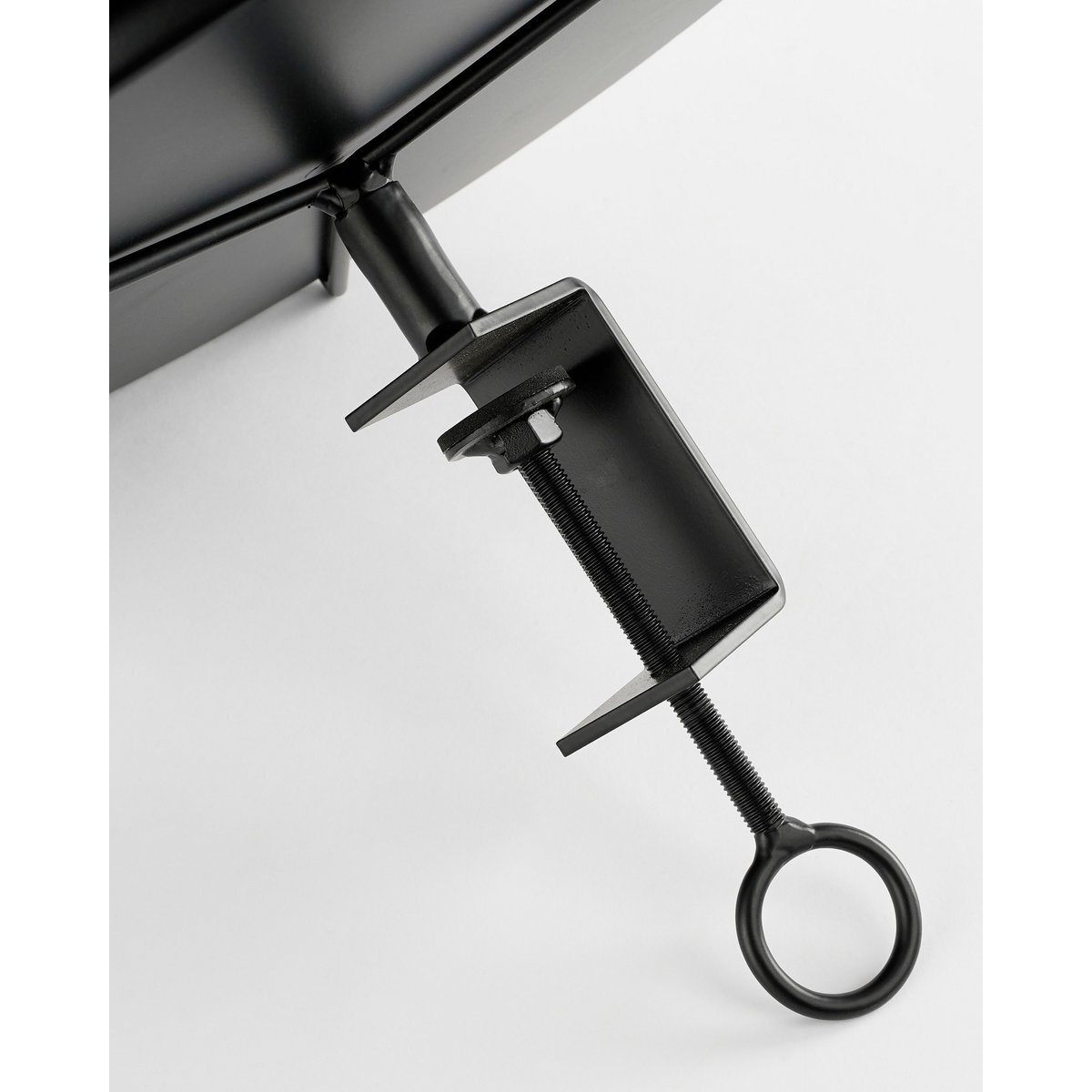 Aston Dienblad met Klem - H30 x Ø30,5 cm - Metaal - Zwart