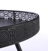 KantoormeubelenPlus Lagune Salontafel - H45,5 x Ø70 cm - Metaal - Zwart