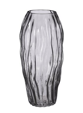 KantoormeubelenPlus Feline Vaas - H32 x Ø16 cm - Glas - Donkerbruin