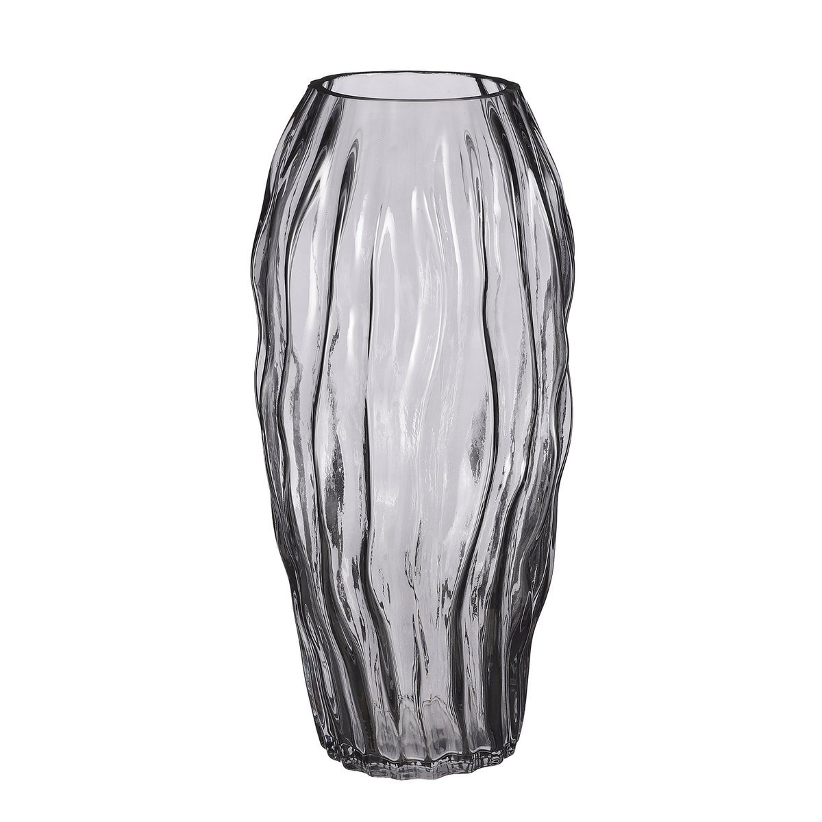 KantoormeubelenPlus Feline Vaas - H32 x Ø16 cm - Glas - Donkerbruin
