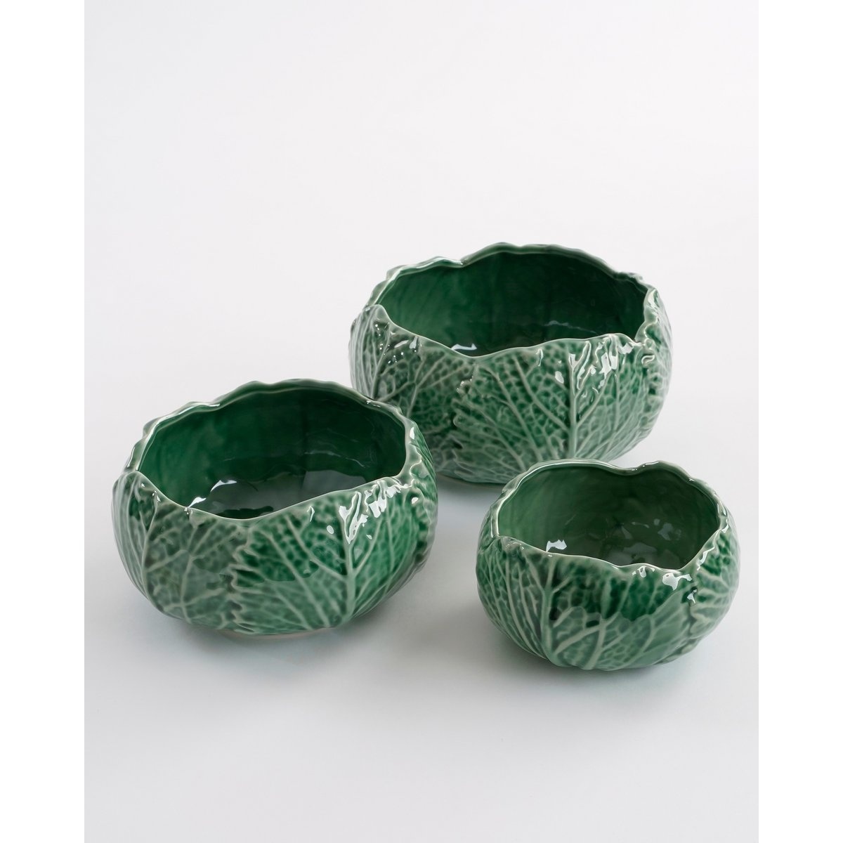 VidaXL Bloempot Kool - H10 x Ø19 cm - Porselein - Groen