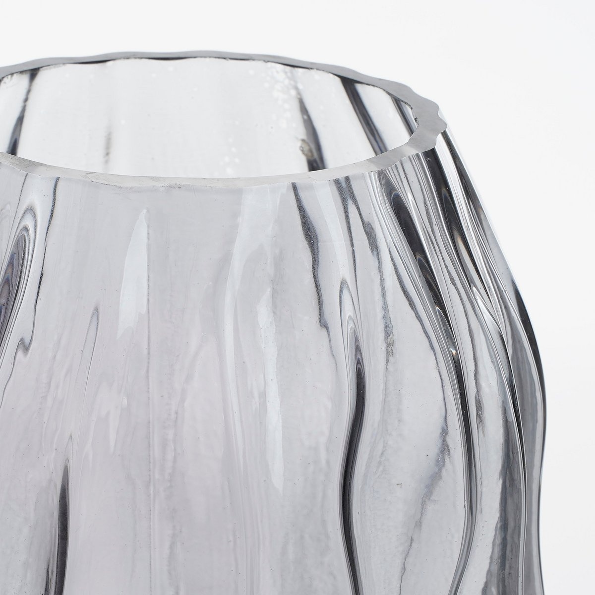 KantoormeubelenPlus Feline Vaas - H32 x Ø16 cm - Glas - Donkerbruin