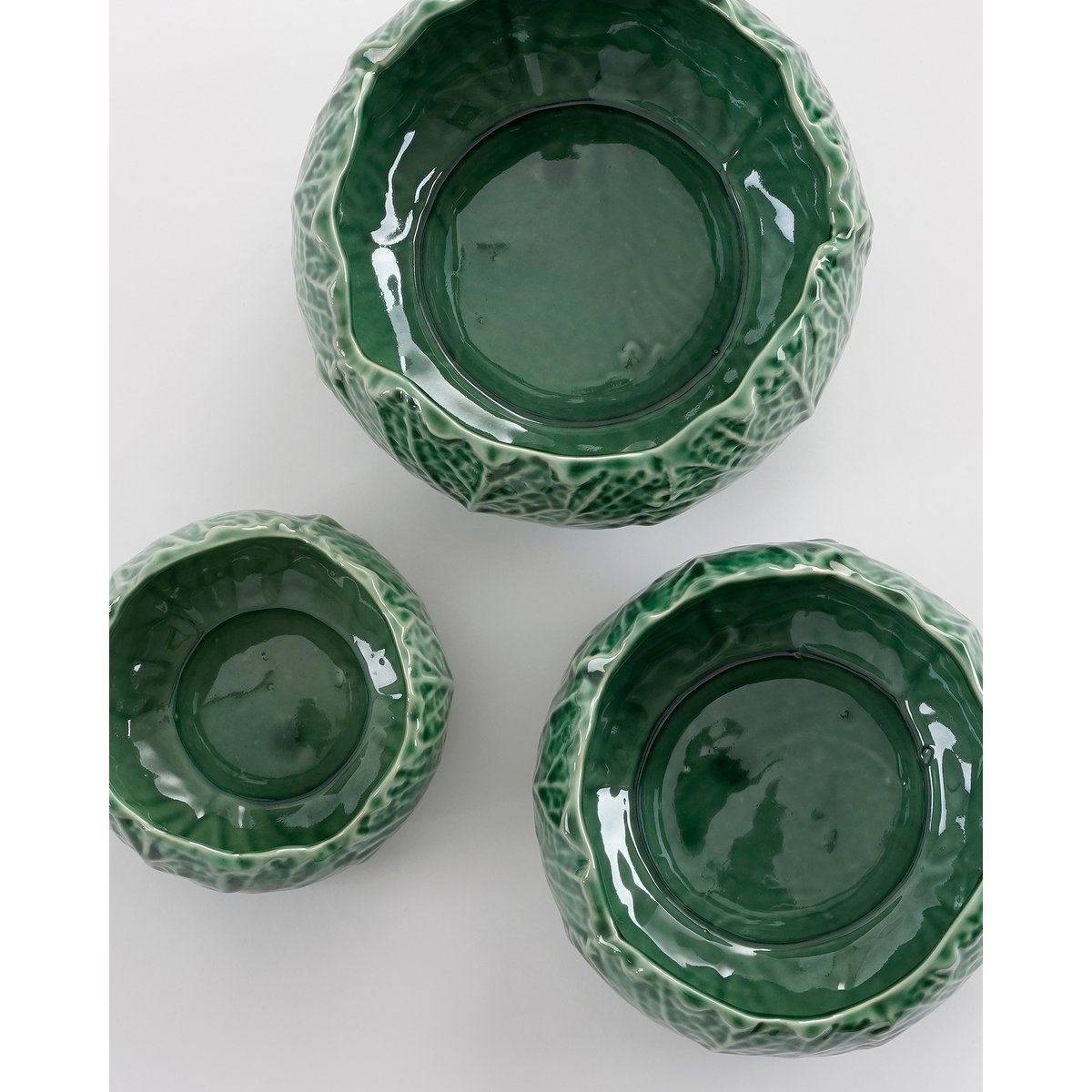 VidaXL Bloempot Kool - H10 x Ø19 cm - Porselein - Groen