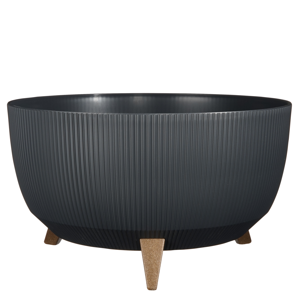 KantoormeubelenPlus Doppio Bloempot op Poten - H22 x Ø47 cm - Gerecycled Plastic - FSC Mix - Grijs