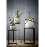 Goa Bijzettafel - Set van 2 - L30 x B30 x H70 cm - Metaal - Zwart