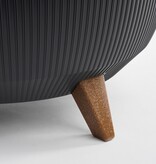 KantoormeubelenPlus Doppio Bloempot op Poten - H22 x Ø47 cm - Gerecycled Plastic - FSC Mix - Grijs