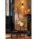 Goa Bijzettafel - Set van 2 - L30 x B30 x H70 cm - Metaal - Zwart
