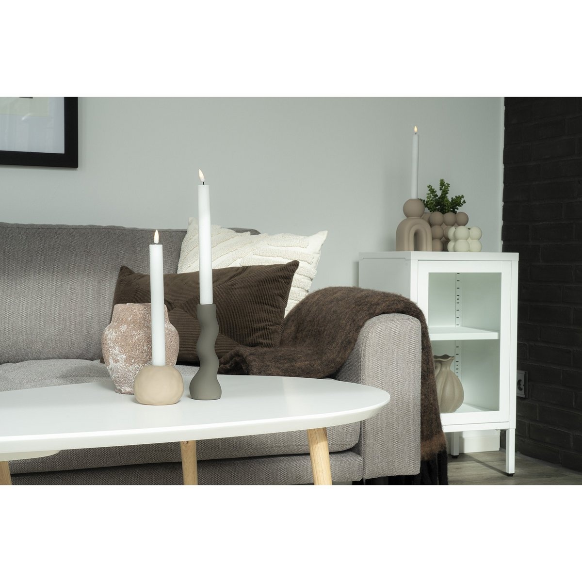 KantoormeubelenPlus Griffith Kussen - Kussen, bruin, 30x60 cm