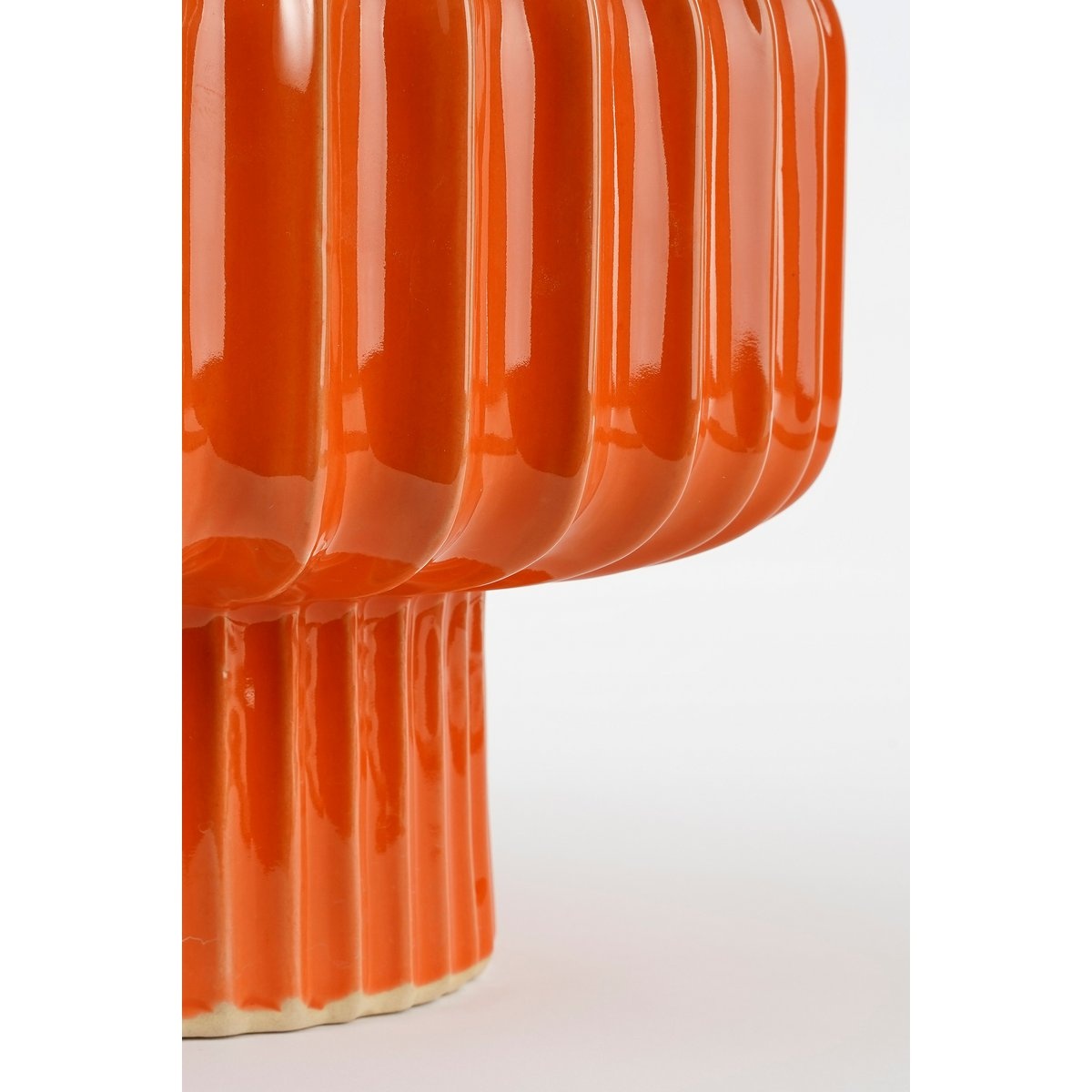 Prizzi Bloempot - H25 x Ø27,5 cm - Keramiek - Oranje